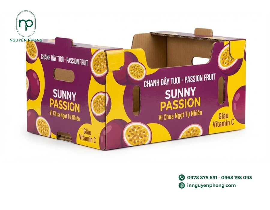 Thùng carton đựng chanh dây